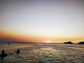 atardecer playa
