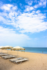 〈石垣島〉ビーチのパラソル