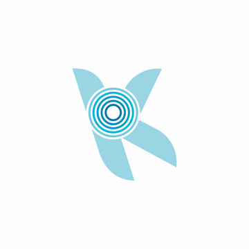 recommend clip art: abstract letter yk stripes motion geometric gradient logo vector