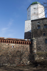 old medieval castle, Vyborg, Leningrad region