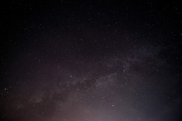 The night sky with the milky way