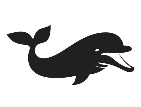 Vector illustration of dolphin.