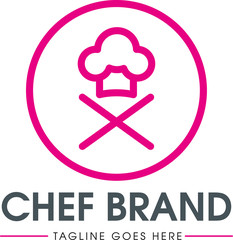 Szef kuchni  logo koncepcja - obrazy, fototapety, plakaty