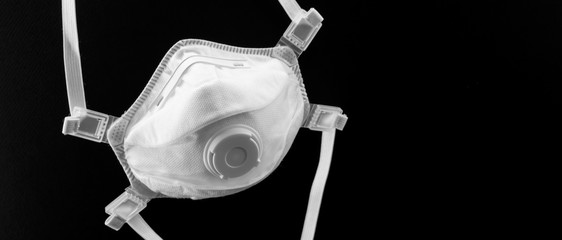 Masque FFP2 pour la protection du visage contre virus, allergie, épidémie et pandémie mondiale.