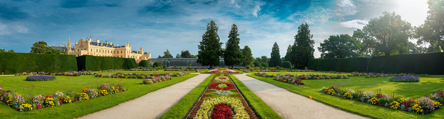 Panorama castle (chateau) park