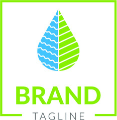 Bio biznes  logo koncepcja