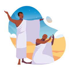 men pilgrim hajj , day of Dhul Hijjah