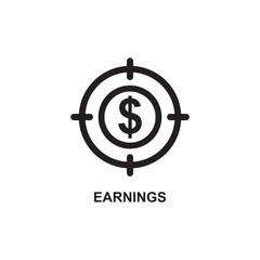 EARNING ICON , INVESTMENT ICON