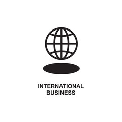 INTERNATIONAL BUSINESS ICON , GLOBAL NETWORK ICON