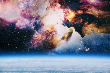 Beautiful nebula, stars and galaxies. Elements of this image furnished by NASA.