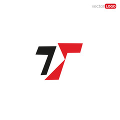 letter T with right arrow icon/symbol/Logo Design Vector Template Illustration, best for logistics company
