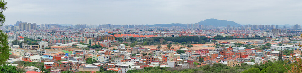 Fototapeta na wymiar Panorama of Quanzhou City, China.