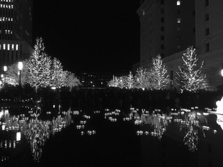 Both sides of Christmas. Salt Lake City, Utah