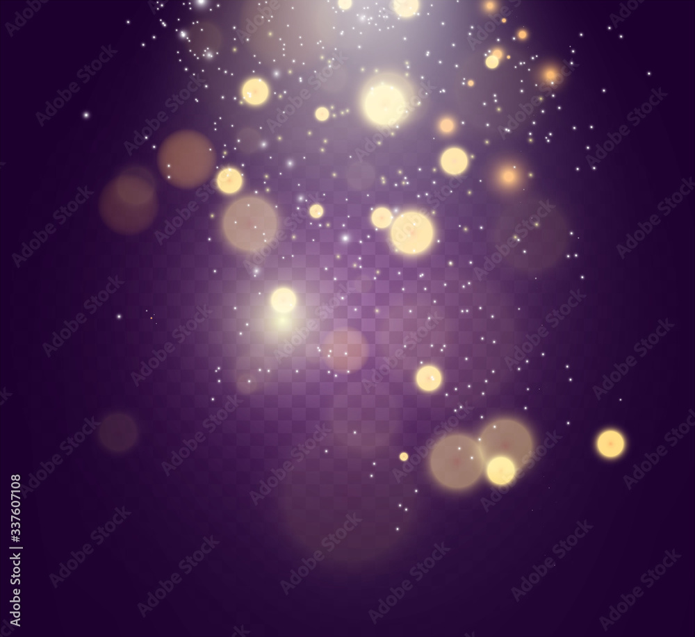 Poster beautiful sparks shine with special light. vector sparkles. christmas abstract pattern.