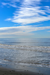Bord de mer en Italie par un jour d'hiver ensoleill&eacute;