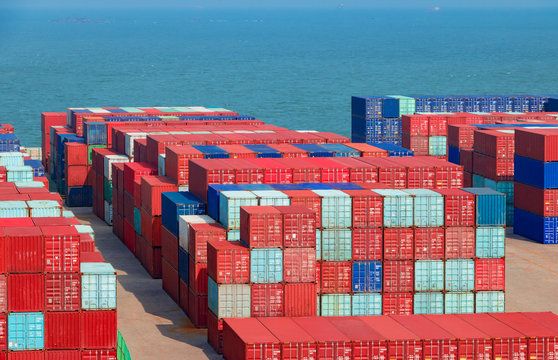 stacks of containers