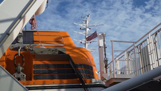 The vehicle ferry sails between Wellington and Picton, New Zealand. Sailing through the Marlborough Sounds.