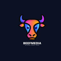 Modern colorful logo design template gradient color Premium Vector