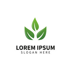 Tree leaf logo template design vector , icon illustration