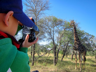 Photographer taking safari pictures in Kruger NP, South Africa © jenhung