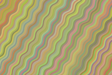 Green, yellow, purple and brown stripes or line abstract vector background. Simple pattern.