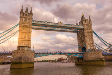Obraz na płótnie Canvas The Tower Bridge in London, England, UK