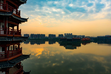 Aerial photo of Huayang Lake Wetland Park, Dongguan, China