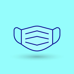 Mouth guard, Mask, Medicine Vector Icon Illustration