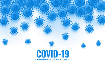 Fototapeta premium coronavirus virus cell spreading and falling background