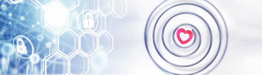 Obraz premium Metal spiral. The concept of endless turns. Golden ratio. The concept of memories and life path.