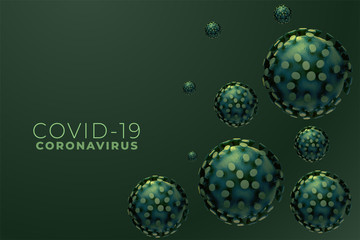 microscopic coronavirus infection outbreak with text space