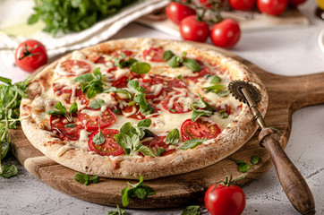 Pizza margherita homemade