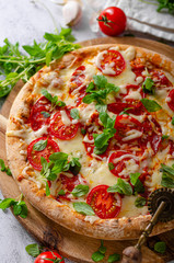 Pizza margherita homemade