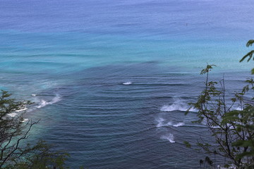 Honolulu Diamond head and Honolulu beach