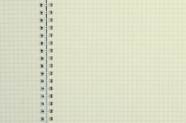 Open Notepad with blank pages with a spiral.