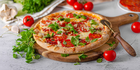 Pizza margherita homemade