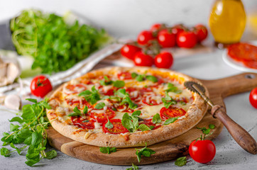 Pizza margherita homemade