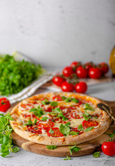 Pizza margherita homemade