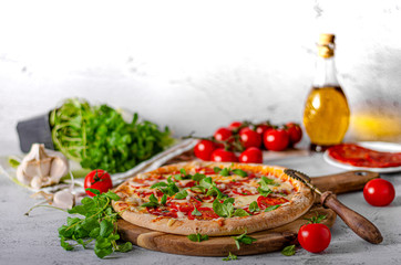 Pizza margherita homemade