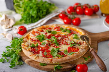 Pizza margherita homemade