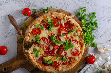 Pizza margherita homemade