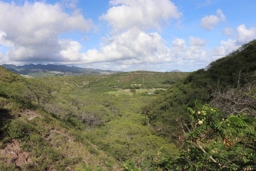 Honolulu Diamond head and Honolulu beach