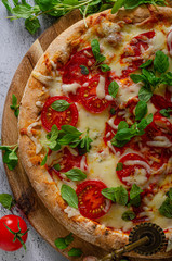 Pizza margherita homemade