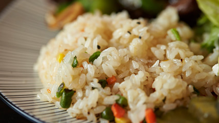 fried rice with chicken
