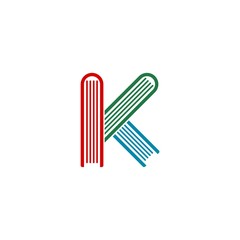 Letter K Logo Design icon isolated on white background