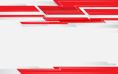 abstract red technology header design