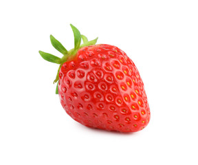 beautiful strawberry isolated on white background