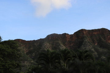 Honolulu Diamond head and Honolulu beach