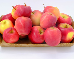 New Zealand apple on wooden background