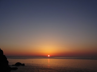 Sunset in Sado City, Japan